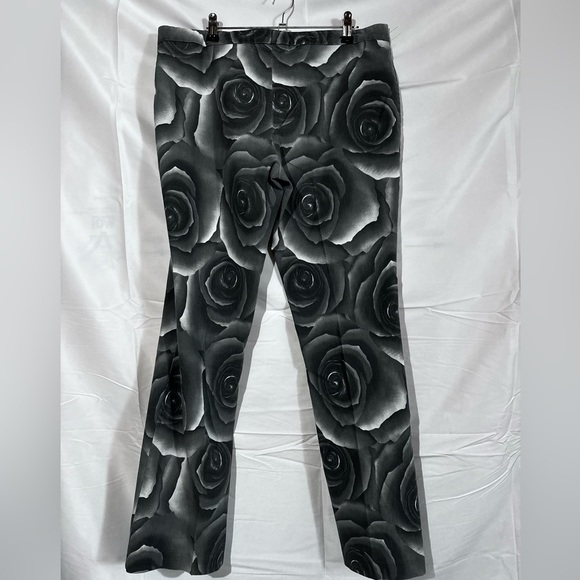 Y2K Rose Printed Jeans Stretchy XL / 10-12 Tension - Picture 7 of 8